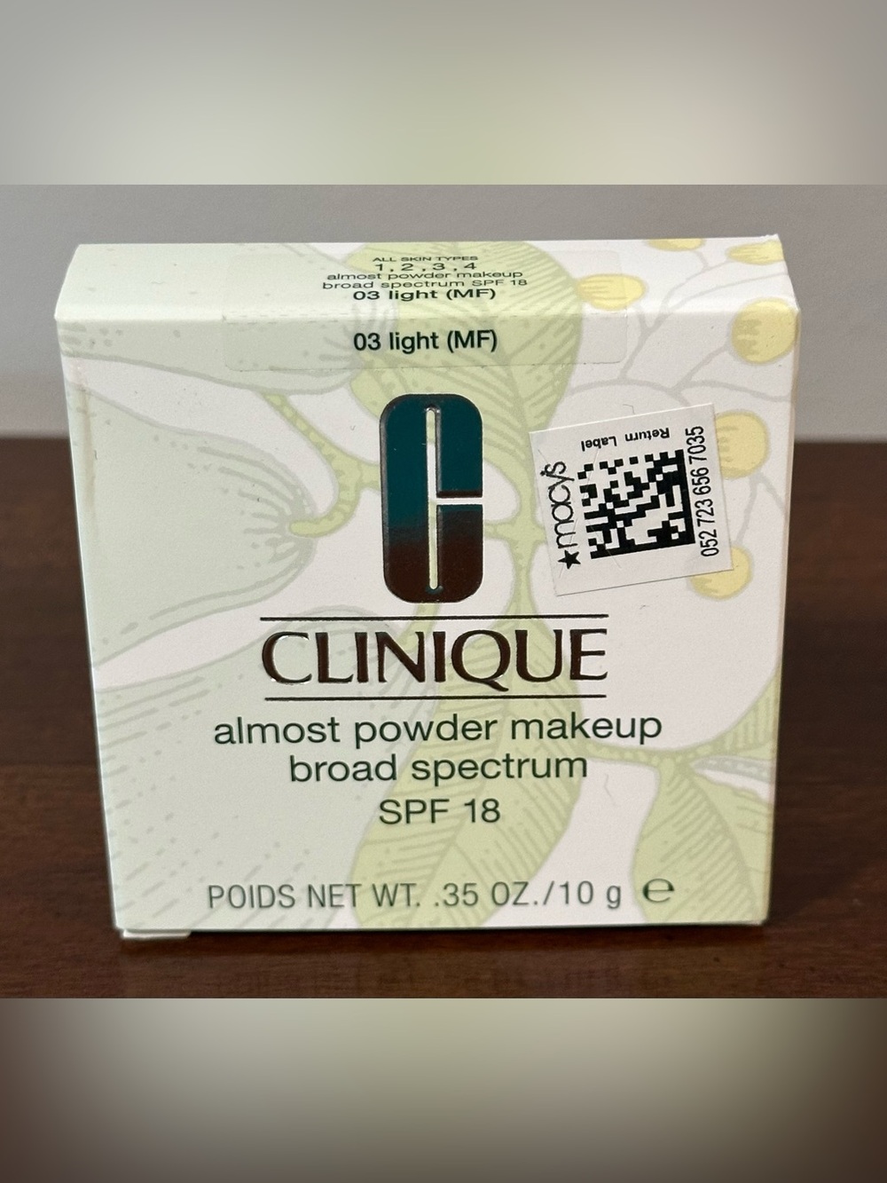 *NEW IN BOX* Clinique Almost Powder Makeup 03 Light(MF) Broad Spectrum SPF 18